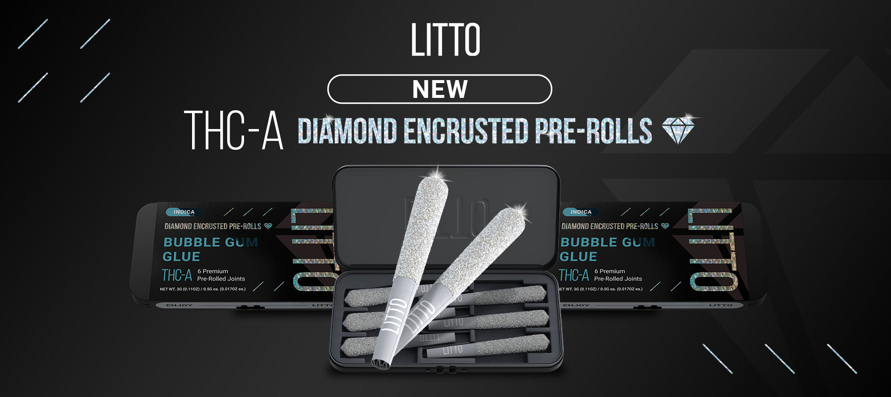 LITTO THCA Diamond Encrusted Prerolls Review