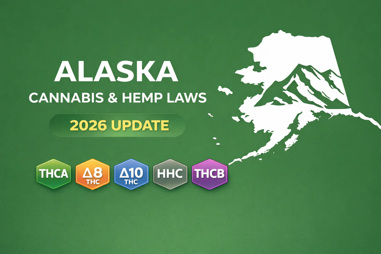 Alaska Cannabis & Hemp Laws (THCA, D8, D10, HHC, THCP, THCB) — 2026 Update