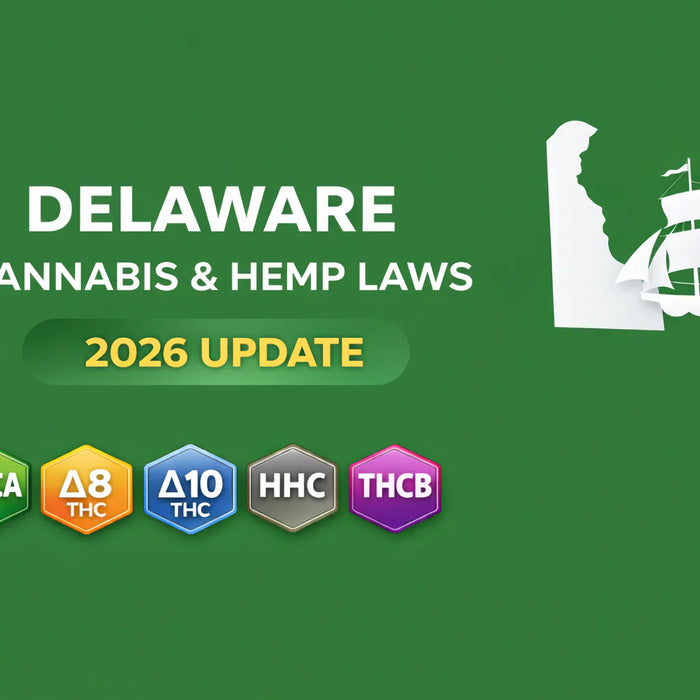 Delaware Cannabis & Hemp Laws (THCA, D8, D10, HHC, THCP, THCB) — 2026 Update