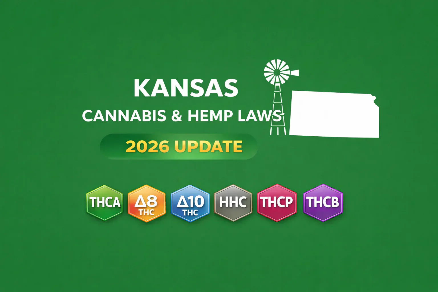 Kansas Cannabis & Hemp Laws (THCA, D8, D10, HHC, THCP, THCB) — 2026 Update