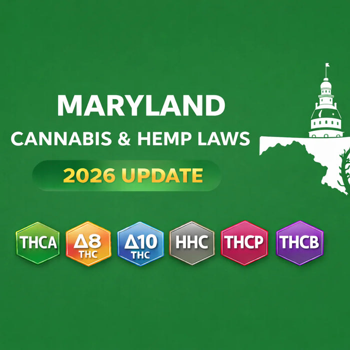 Maryland Cannabis & Hemp Laws (THCA, D8, D10, HHC, THCP, THCB) — 2026 Update