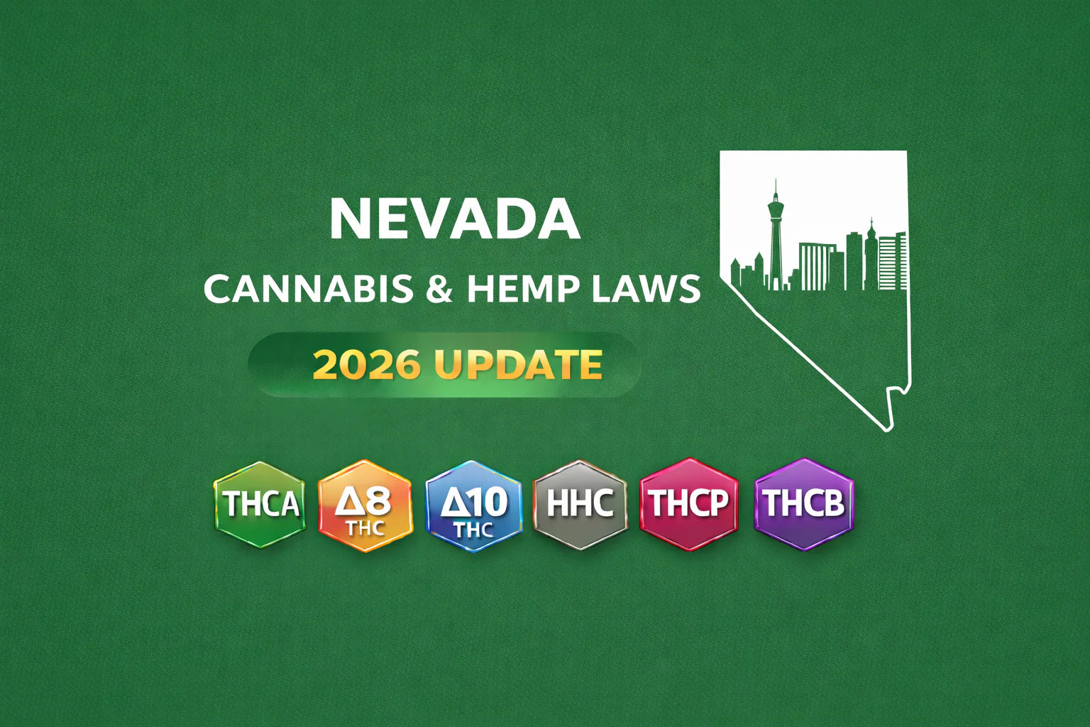 Nevada Cannabis & Hemp Laws (THCA, D8, D10, HHC, THCP, THCB) — 2026 Update