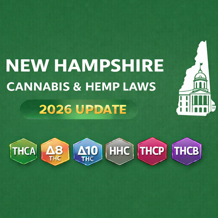 New Hampshire Cannabis & Hemp Laws (THCA, D8, D10, HHC, THCP, THCB) — 2026 Update