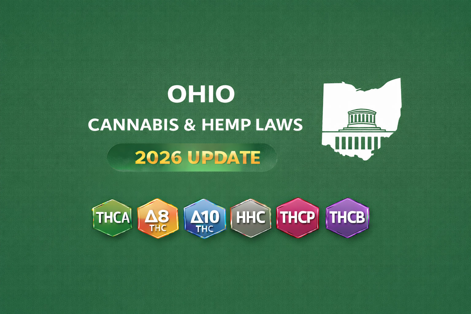 Ohio Cannabis & Hemp Laws (THCA, D8, D10, HHC, THCP, THCB) — 2026 Update