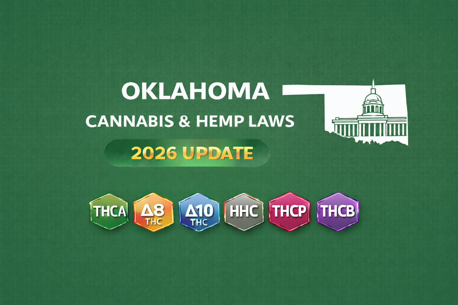 Oklahoma Cannabis & Hemp Laws (THCA, D8, D10, HHC, THCP, THCB) — 2026 Update