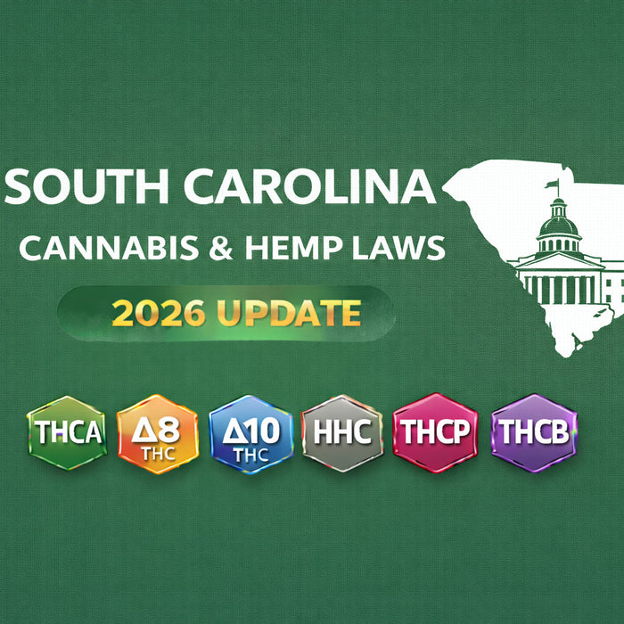 South Carolina Cannabis & Hemp Laws (THCA, D8, D10, HHC, THCP, THCB) — 2026 Update