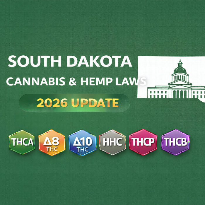 South Dakota Cannabis & Hemp Laws (THCA, D8, D10, HHC, THCP, THCB) — 2026 Update