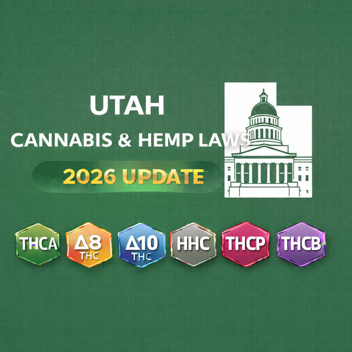 Utah Cannabis & Hemp Laws (THCA, D8, D10, HHC, THCP, THCB) — 2026 Update