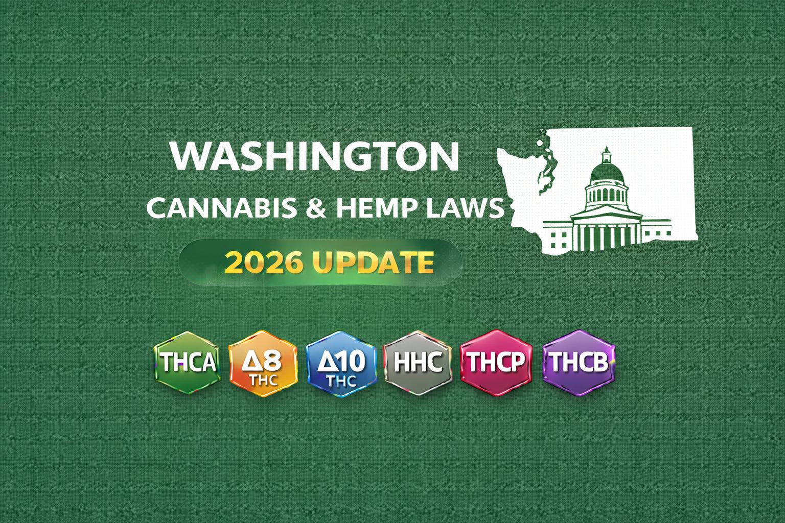 Washington Cannabis & Hemp Laws (THCA, D8, D10, HHC, THCP, THCB) — 2026 Update