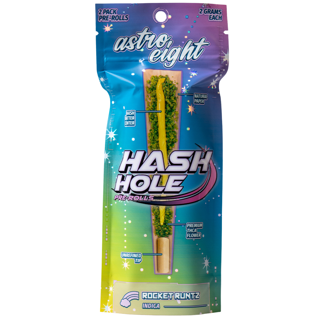 Astro Eight - THCA - Hash Hole - Pre Rolls - Rocket Runtz - 4G ...