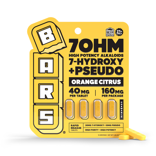 Bars x Tre House - 7OH - Pseudo Tablets -  Orange Citrus - 4ct - 40MG