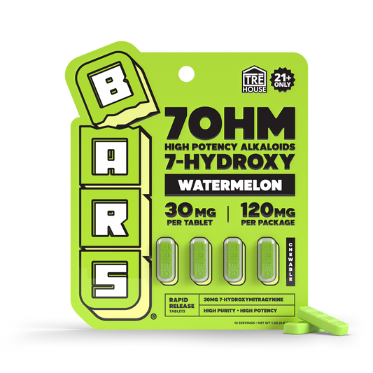 Bars x Tre House - 7OH - Tablets -  Watermelon - 4ct - 30MG