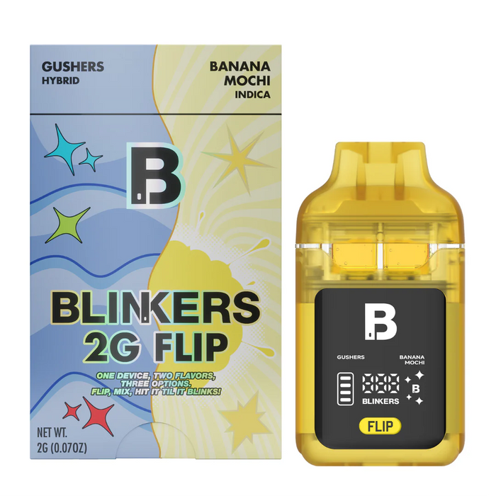 Blinkers - Flip - Dual Chambers - Disposable - Gushers x Banana Mochi - 2G - Burning Daily
