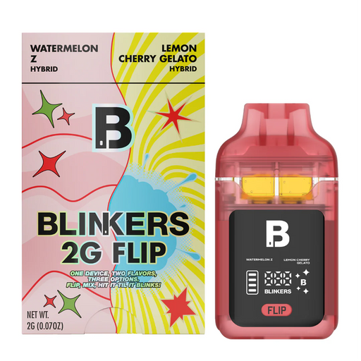 Blinkers - Flip - Dual Chambers - Disposable - Watermelon Z x Lemon Cherry Gelato - 2G - Burning Daily
