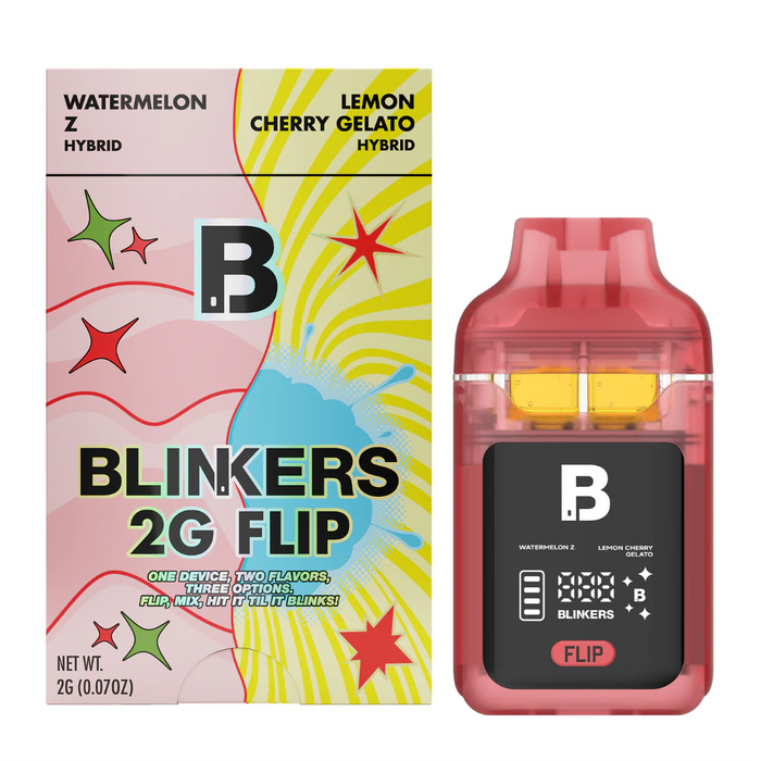 Blinkers - Flip - Dual Chambers - Disposable - Watermelon Z x Lemon Cherry Gelato - 2G - Burning Daily