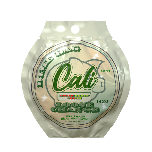 Cali Extrax - Loose Change - Dime Bag - THCA Flower - Strawberry Cough - 1G