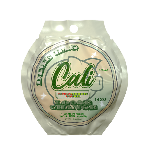 Cali Extrax - Loose Change - Dime Bag - THCA Flower - Strawberry Cough - 1G - Burning Daily