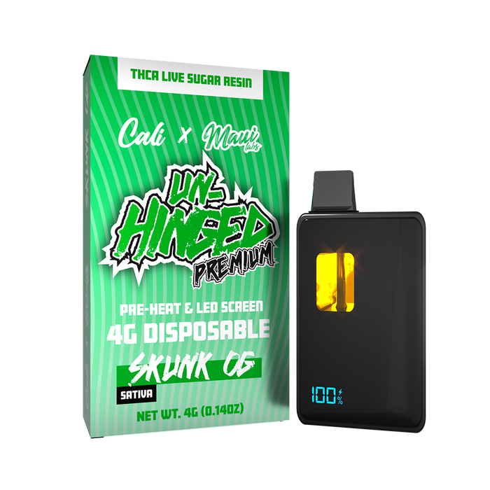 Cali Extrax - Unhinged - Disposable - Skunk OG - 3.5G - Burning Daily