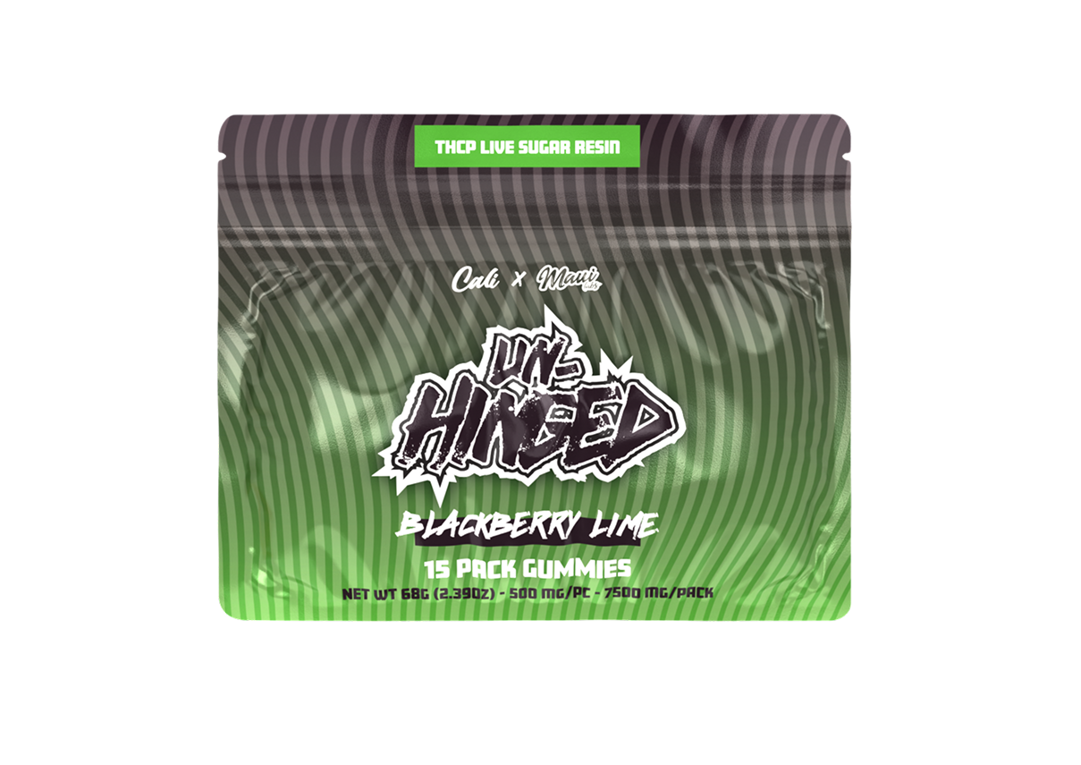 Cali Extrax - Unhinged - Gummies - Blackberry Lime - 7500 MG - Burning Daily