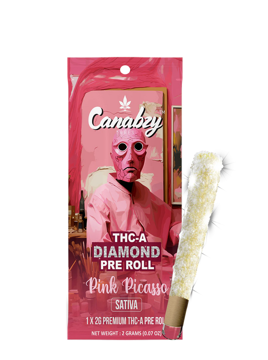 Canabzy - THCA - Diamond Pre Roll - Pink Picasso - 2G