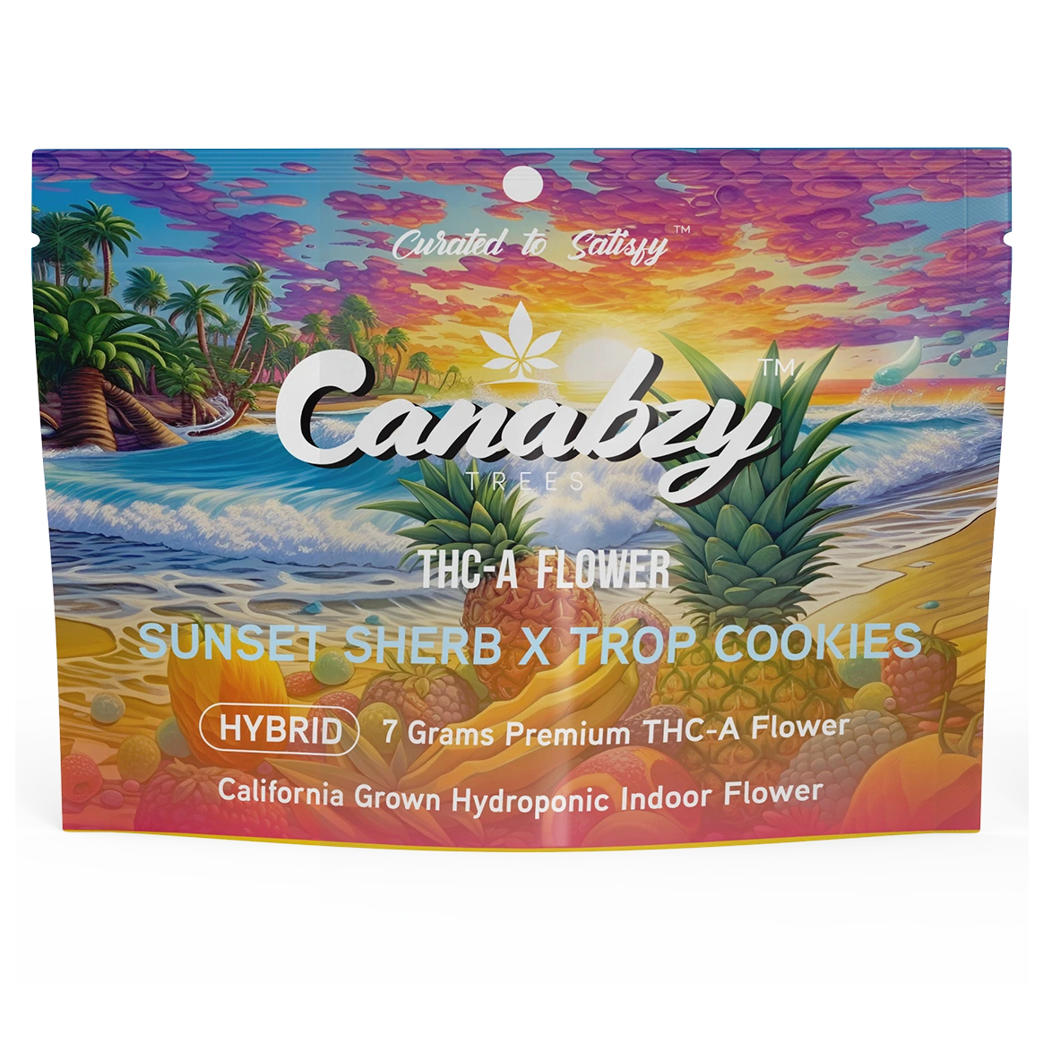 Canabzy - THCA - Flower - Sunset Sherb x Trop Cookies - 7G - Burning Daily