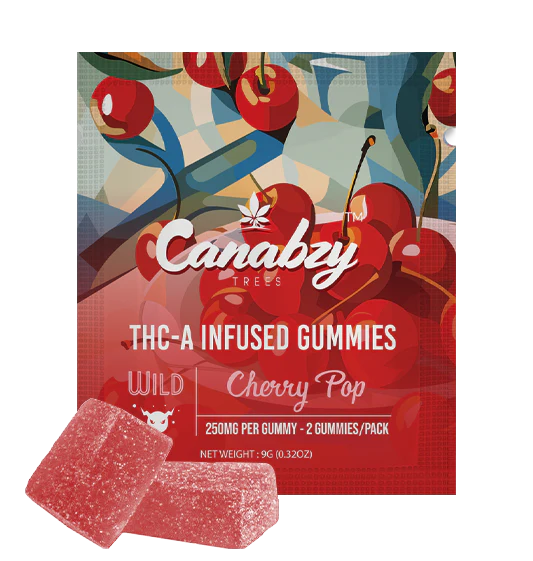 Canabzy - THCA Infused - Gummies - Cherry Pop - 500MG