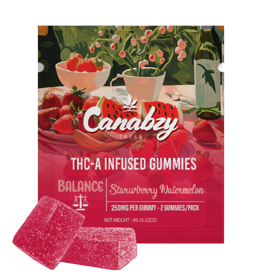 Canabzy - THCA Infused - Gummies - Strawberry Watermelon - 500MG