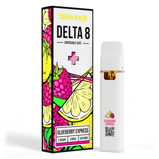 Canna River - Delta 8 - Disposable - Glueberry Express - 2G - Burning Daily