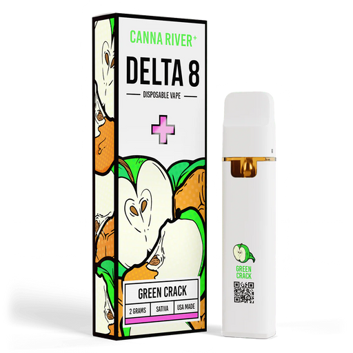 Canna River - Delta 8 - Disposable - Green Crack - 2G - Burning Daily
