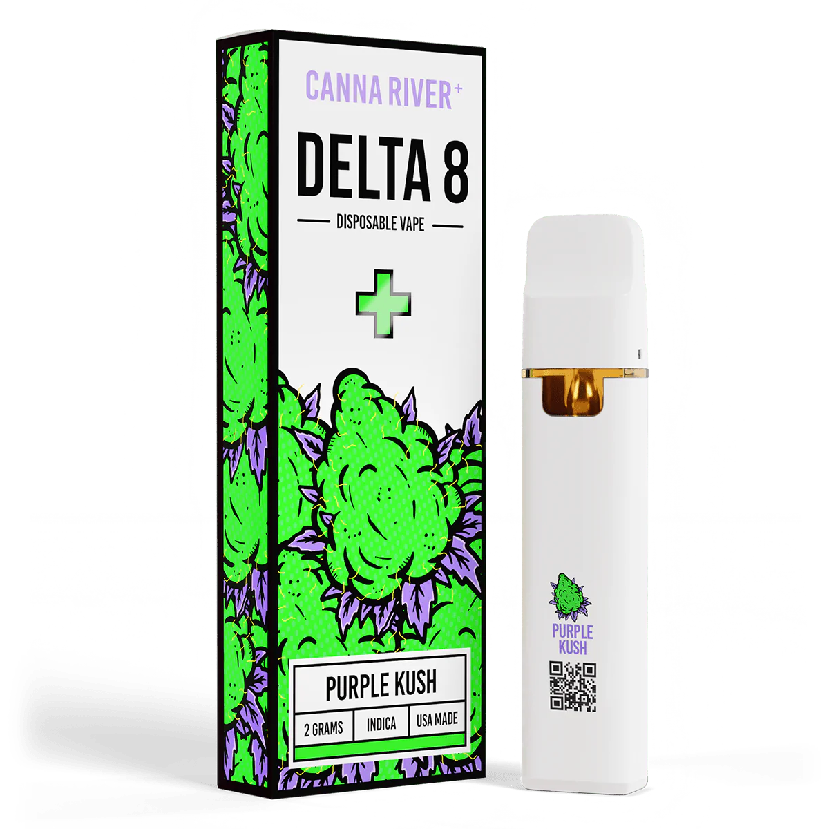Canna River - Delta 8 - Disposable - Purple Kush - 2G - Burning Daily
