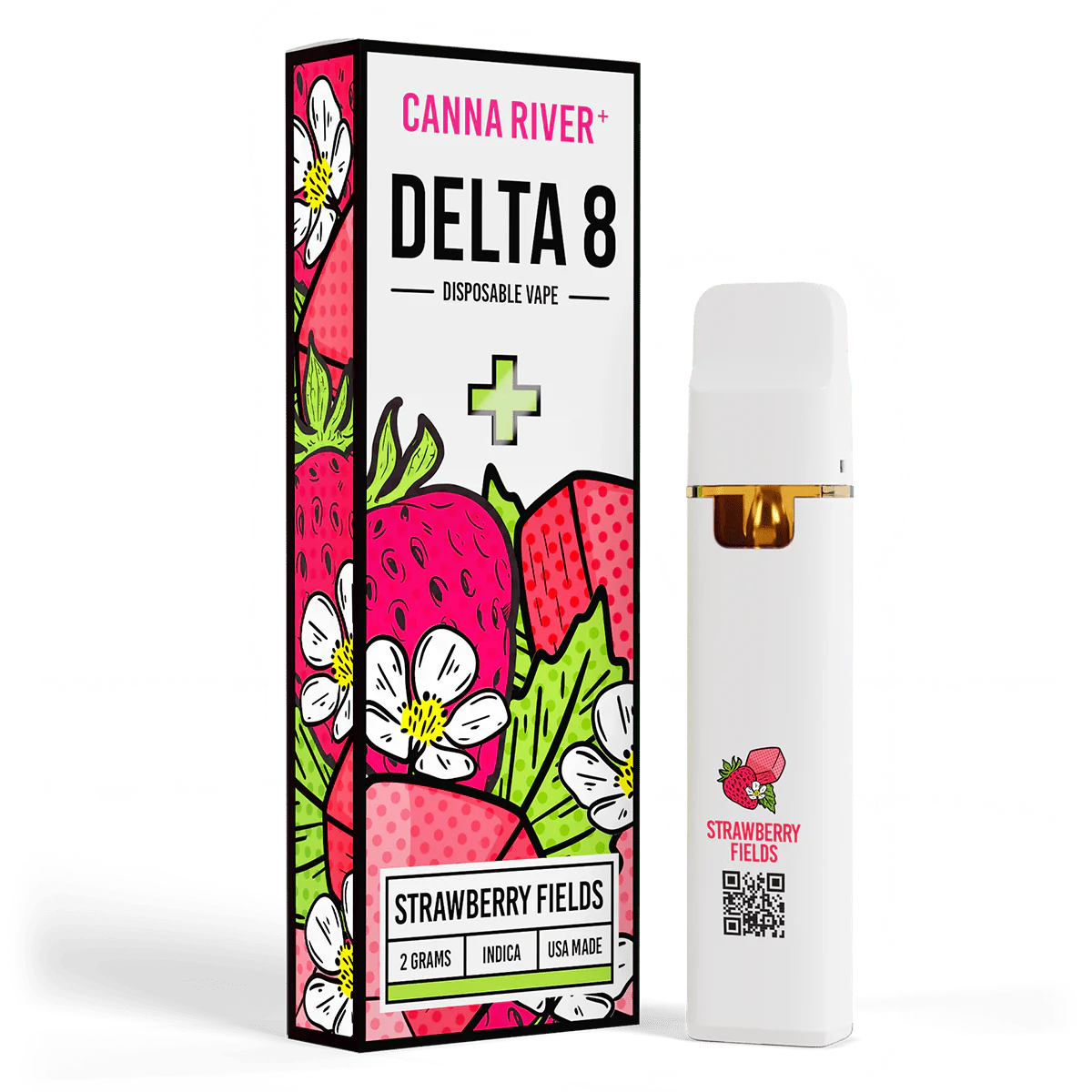 Canna River - Delta 8 - Disposable - Strawberry Fields - 2G