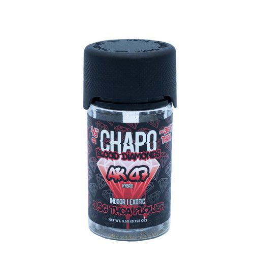 Chapo Extrax - Blood Diamond - THCA - Flower - AK 47 - 3.5G - Burning Daily