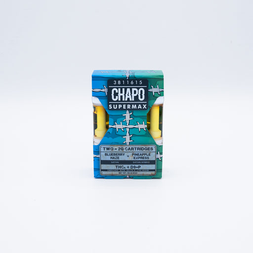 Chapo Extrax - Delta 9P - THCA - 510 Cartridge - DUO - Blueberry Haze & Pineapple Express - 2G - Burning Daily