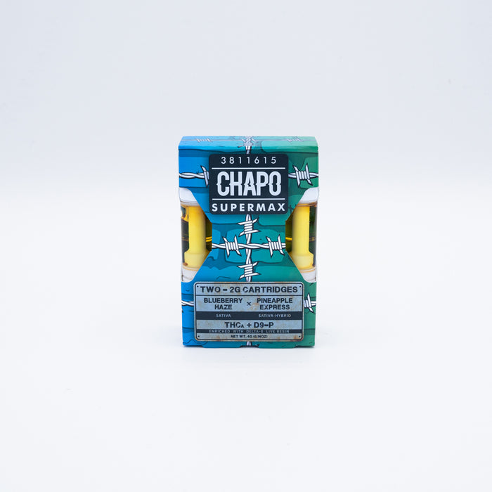 Chapo Extrax - Delta 9P - THCA - 510 Cartridge - DUO - Blueberry Haze & Pineapple Express - 2G