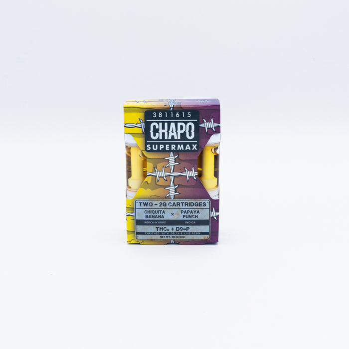 Chapo Extrax - Delta 9P - THCA - 510 Cartridge - DUO - Chiquita Banana & Papaya Punch - 2G