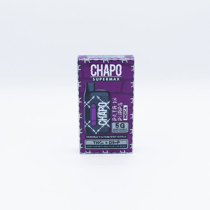 Chapo Extrax - Delta 9P - THCA - Disposable - Patron Purps - 5G
