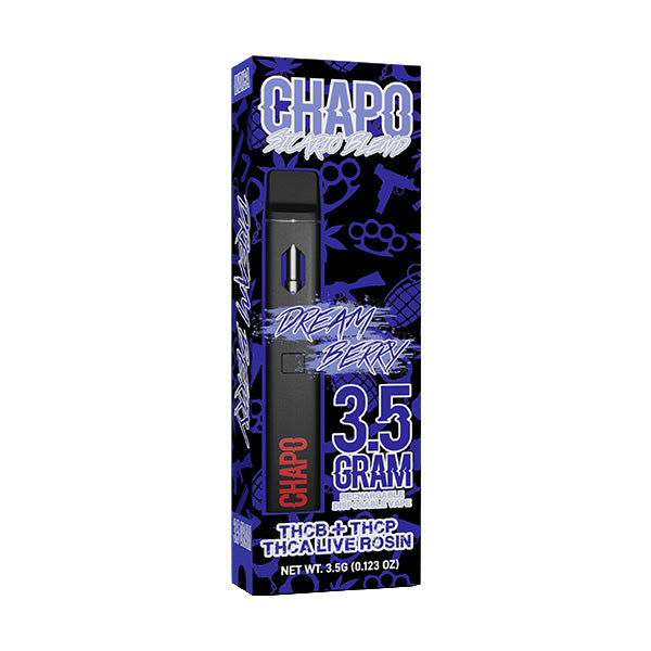 Chapo Extrax - Live Rosin - Sicario Blend -Disposable - Dream Berry - 3.5G - Burning Daily