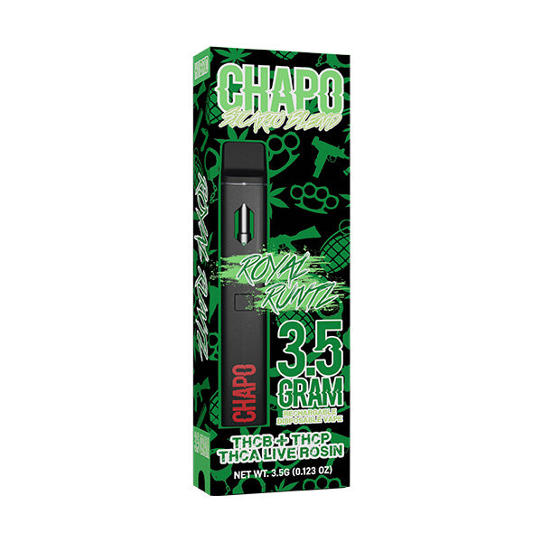 Chapo Extrax - Live Rosin - Sicario Blend -Disposable - Royal Runtz - 3.5G - Burning Daily