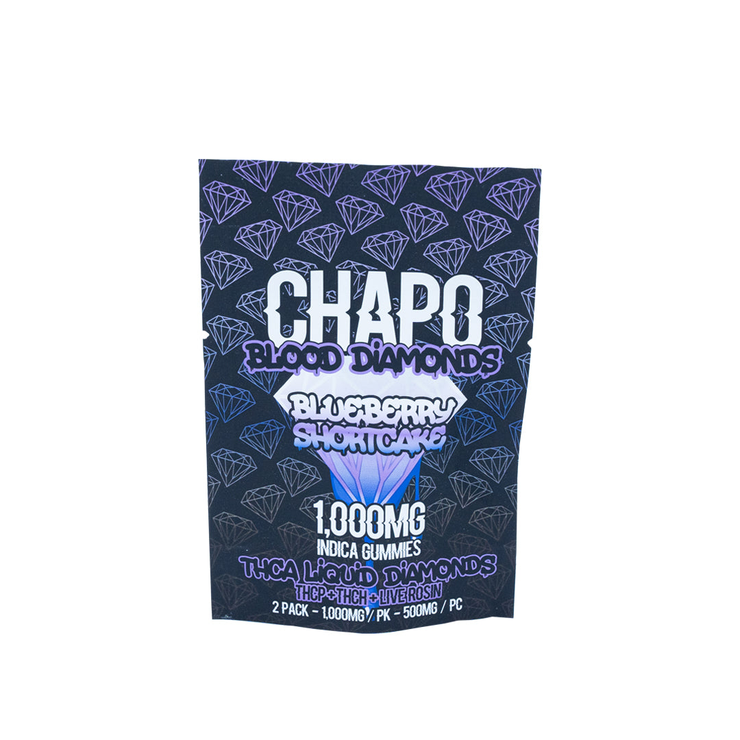 Chapo Extrax - THCA Liquid Diamond - Gummies - Blueberry Shortcake - 1000MG