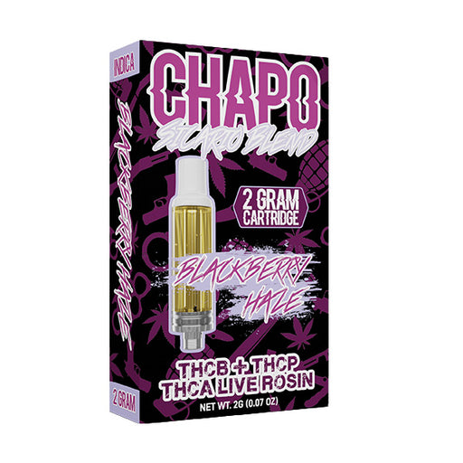 Chapo Extrax - THCA Live Resin - THCP - THCB - Sicario Blend - Cartridge - Blackberry Haze - 2G - Burning Daily