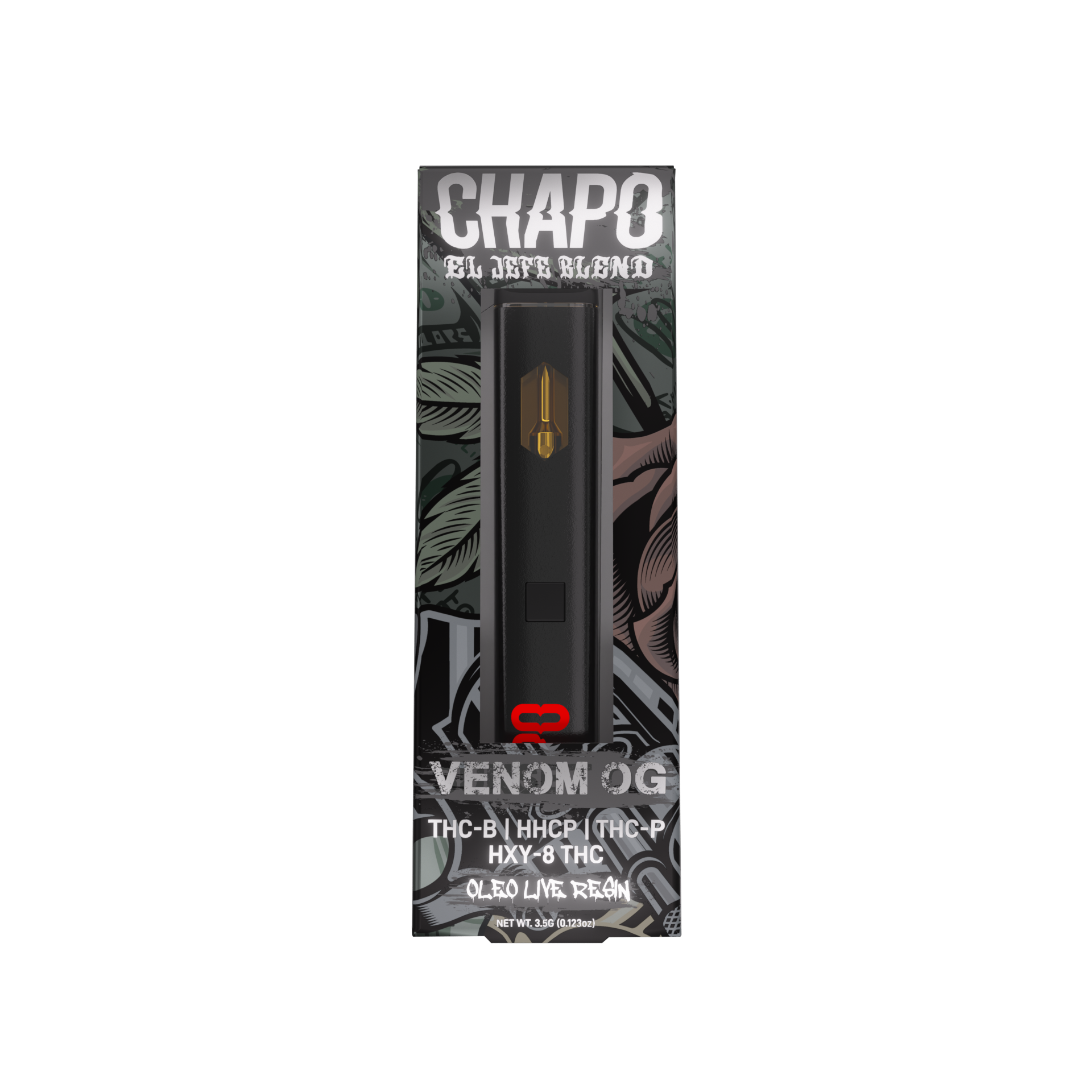 Chapo Extrax - THCB - HHCP - THCP - HXY 8 - Disposable - Venom OG - 3.5G - Burning Daily