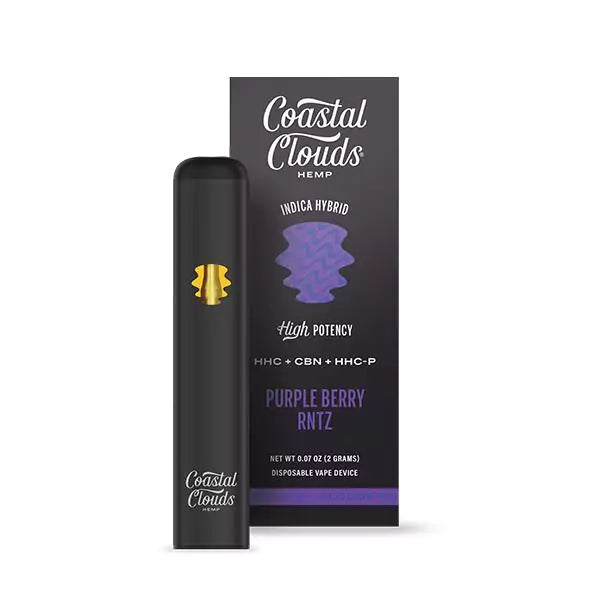 Coastal Clouds - HHC - CBN - HHCP - Disposable - Purple Berry Rntz - 2G