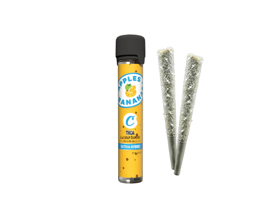 Cookies - THCA - Diamond - Pre Roll - Apples & Bananas - 1G - Burning Daily