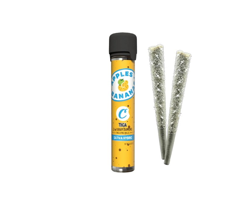 Cookies - THCA - Diamond - Pre Roll - Apples & Bananas - 1G - Burning Daily