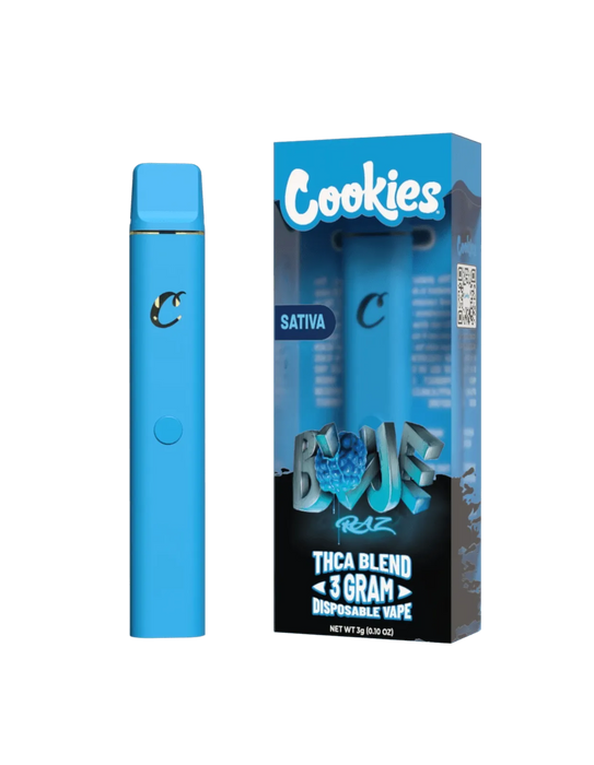 Cookies - THCA - Disposable - Blue Razz - 3G - Burning Daily