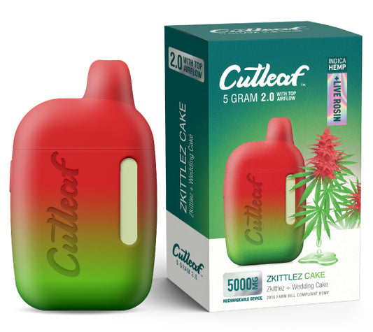 Cutleaf - 2.0 - Live Rosin - Disposable - Zkittlez Cake - 5G