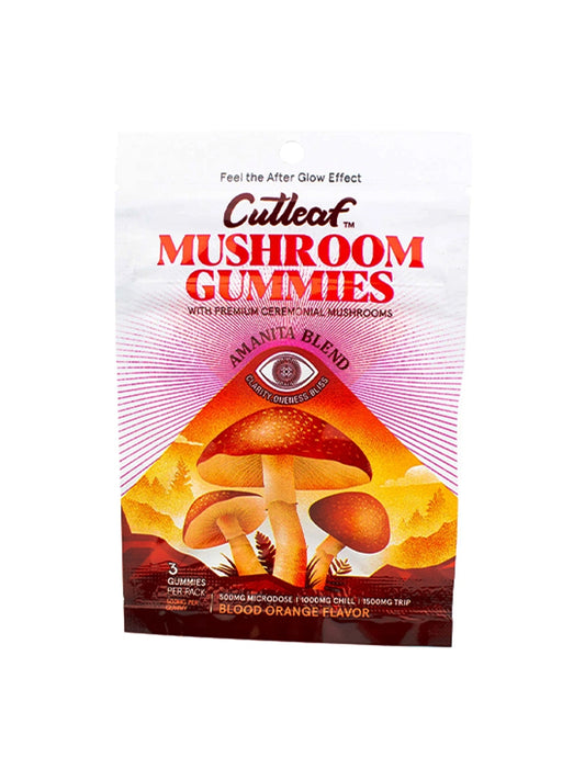 Cutleaf - Amanita Gummies - Blood Orange - 1500MG - Burning Daily