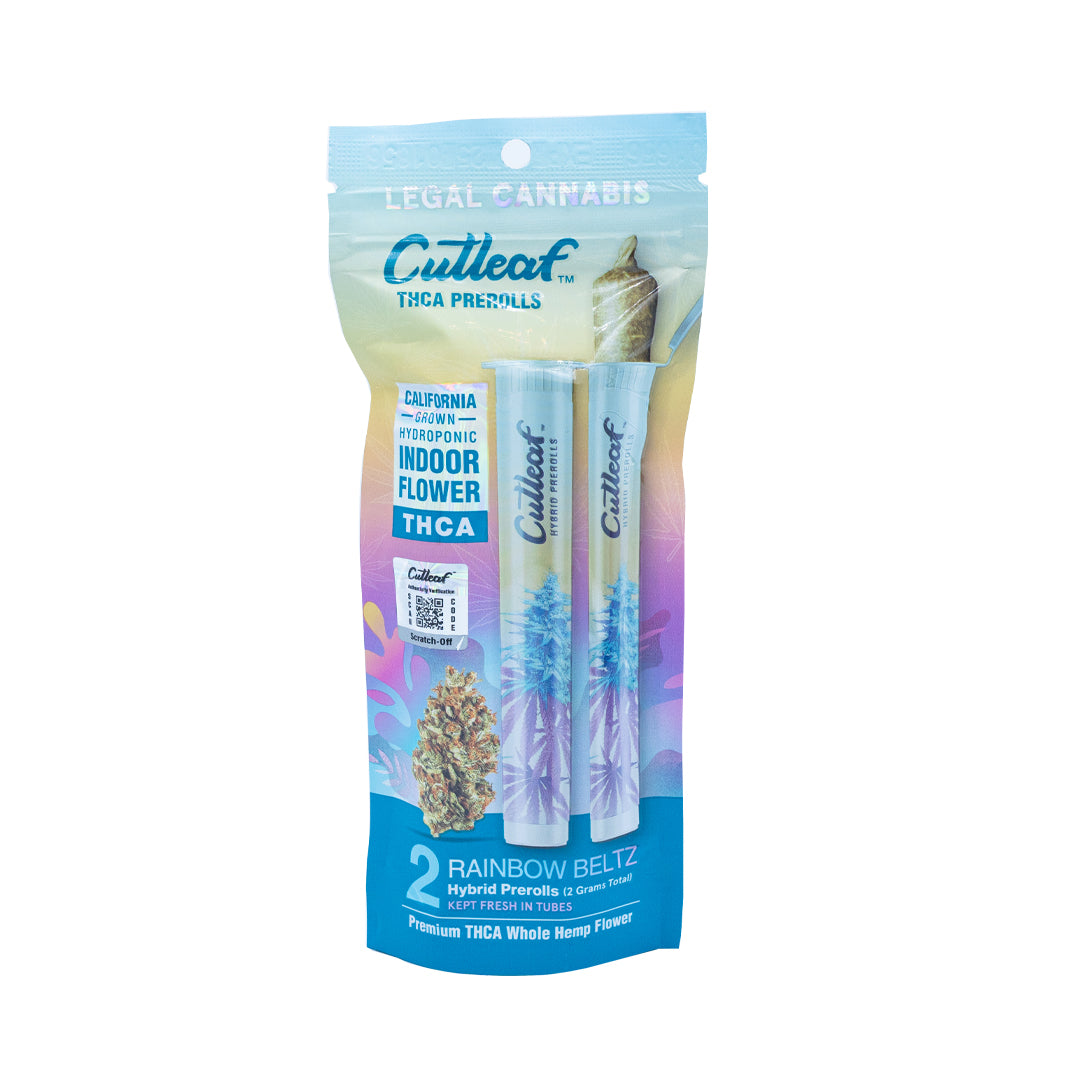 Cutleaf - THCA - Preroll - Rainbow Beltz - 2G - Burning Daily