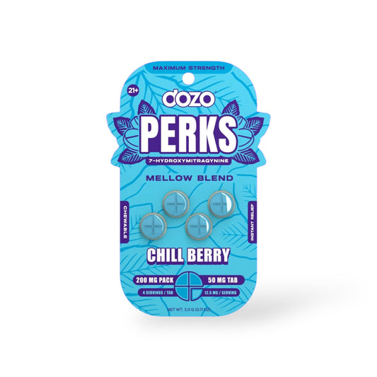 DOZO - Perks - 7OH - Tablets - Chill Berry - 4CT - 50MG