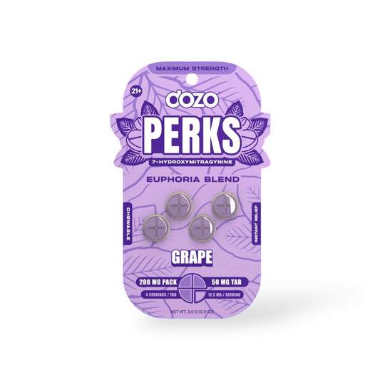 DOZO - Perks - 7OH - Tablets - Grape - 4CT - 50MG